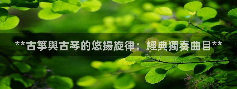 凯发k8国际真人娱乐旗舰厅：**古箏與古琴的悠揚旋律：經典獨