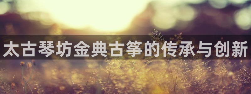 凯发线上官方网站下载网址：太古琴坊金典古筝的传承与创新